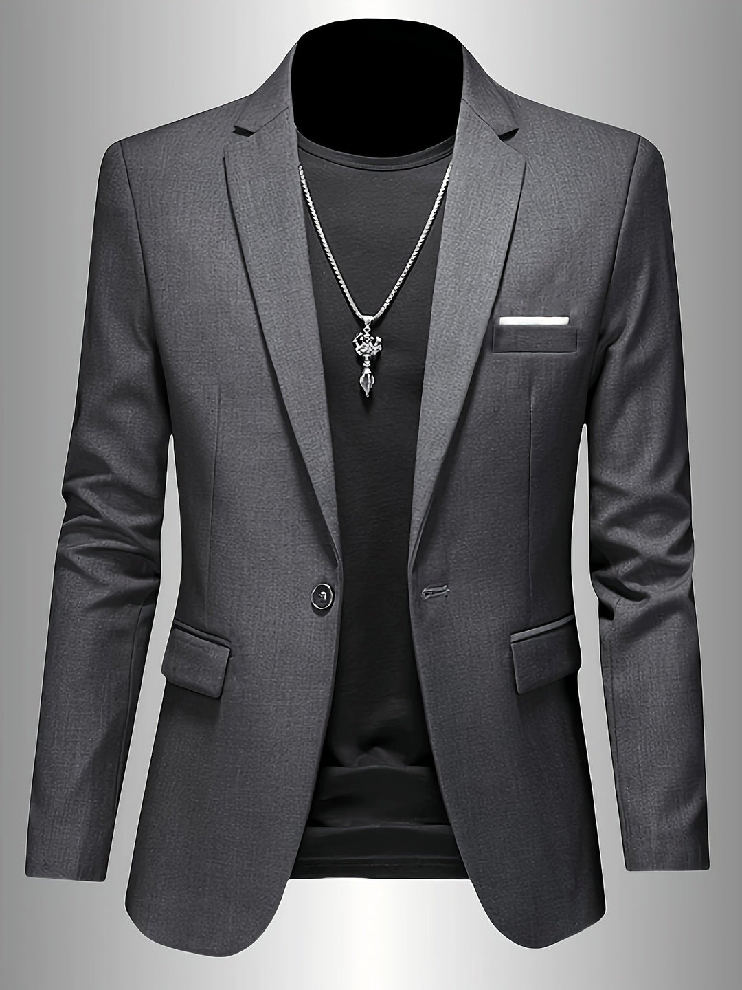 Slim Fit Draped Suit for Men Modern Tailored Style