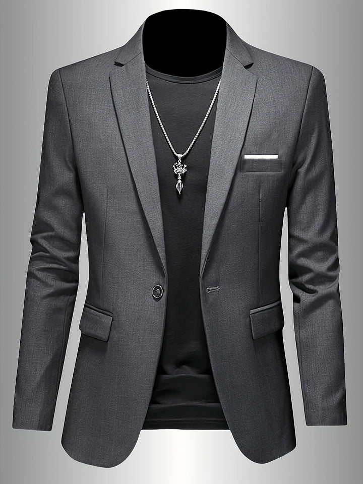 Slim Fit Draped Suit for Men Modern Tailored Style
