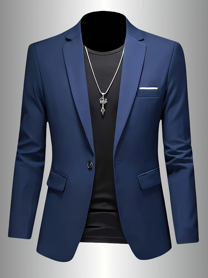 Slim Fit Draped Suit for Men Modern Tailored Style