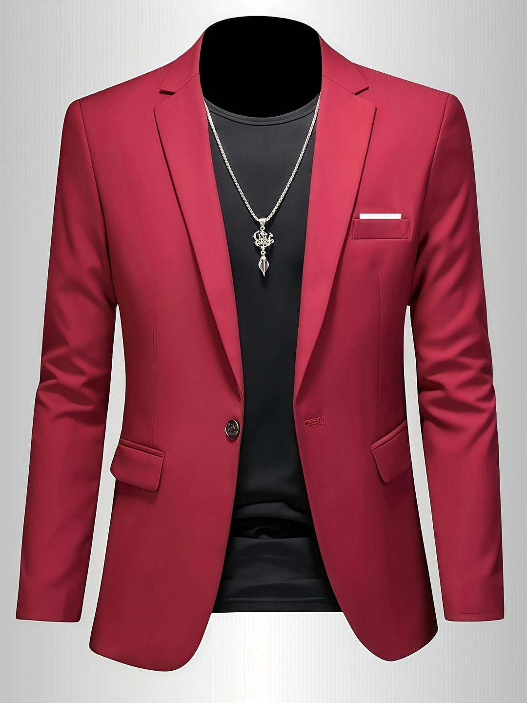 Slim Fit Draped Suit for Men Modern Tailored Style