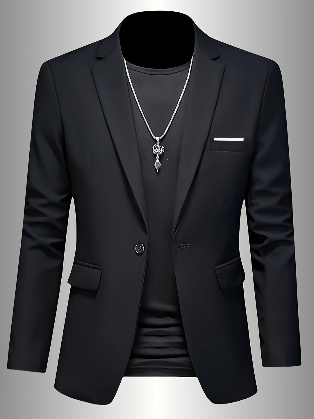 Slim Fit Draped Suit for Men Modern Tailored Style