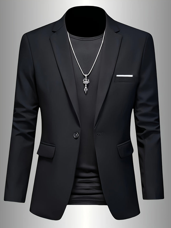 Slim Fit Draped Suit for Men Modern Tailored Style