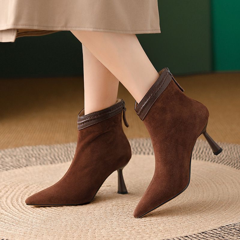 Structured Sculpted Ankle Boots for Women
