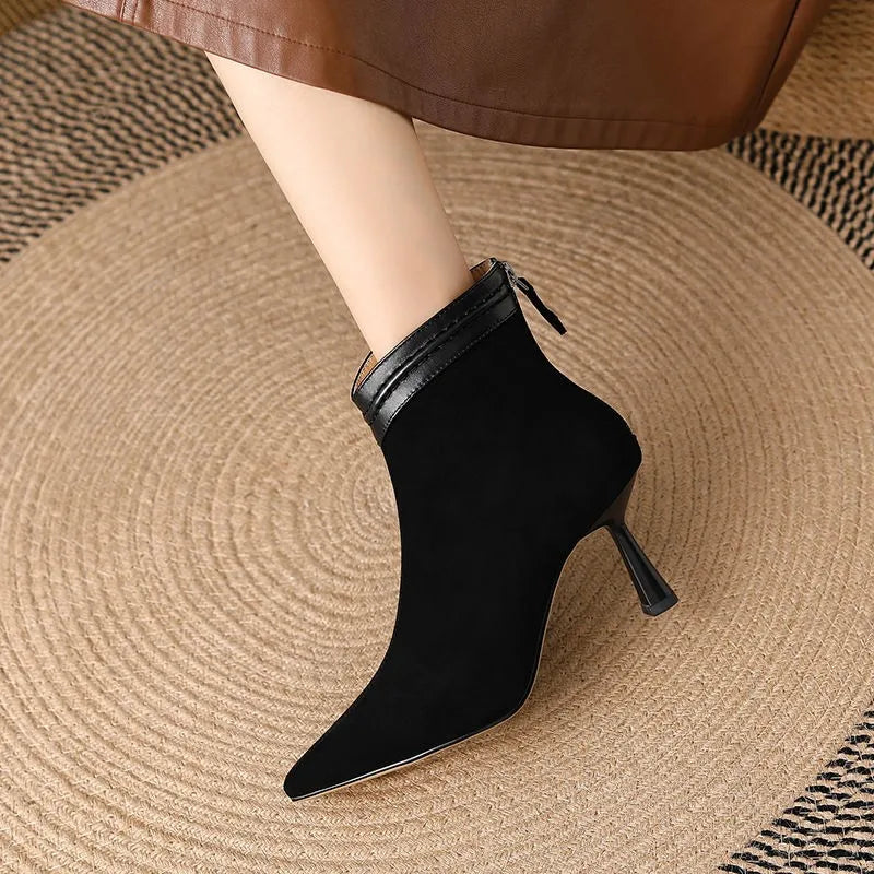 Structured Sculpted Ankle Boots for Women