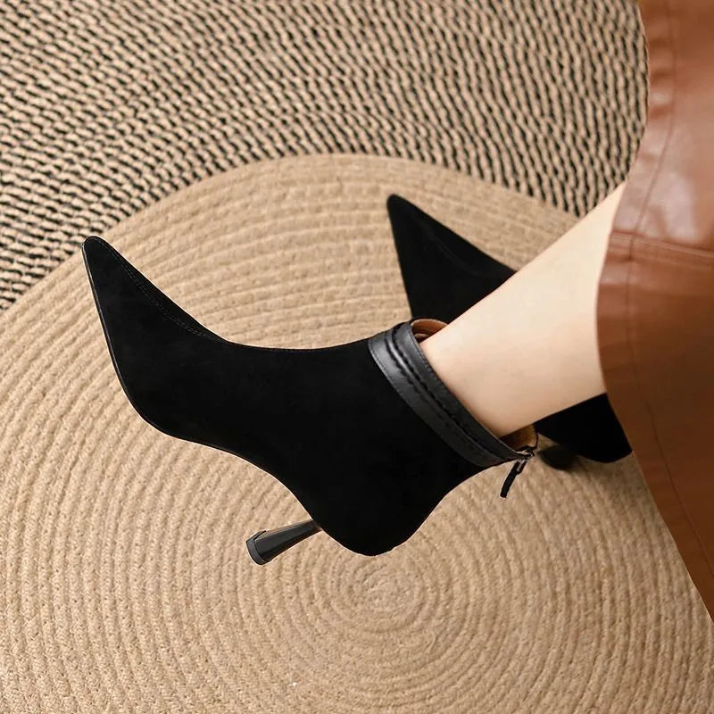 Structured Sculpted Ankle Boots for Women
