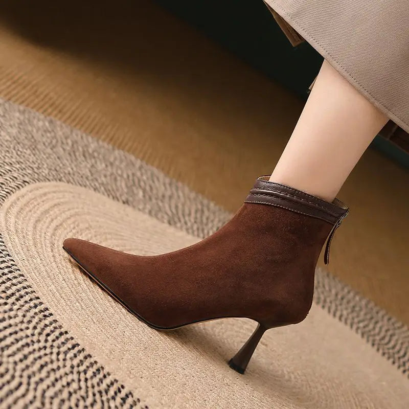 Structured Sculpted Ankle Boots for Women