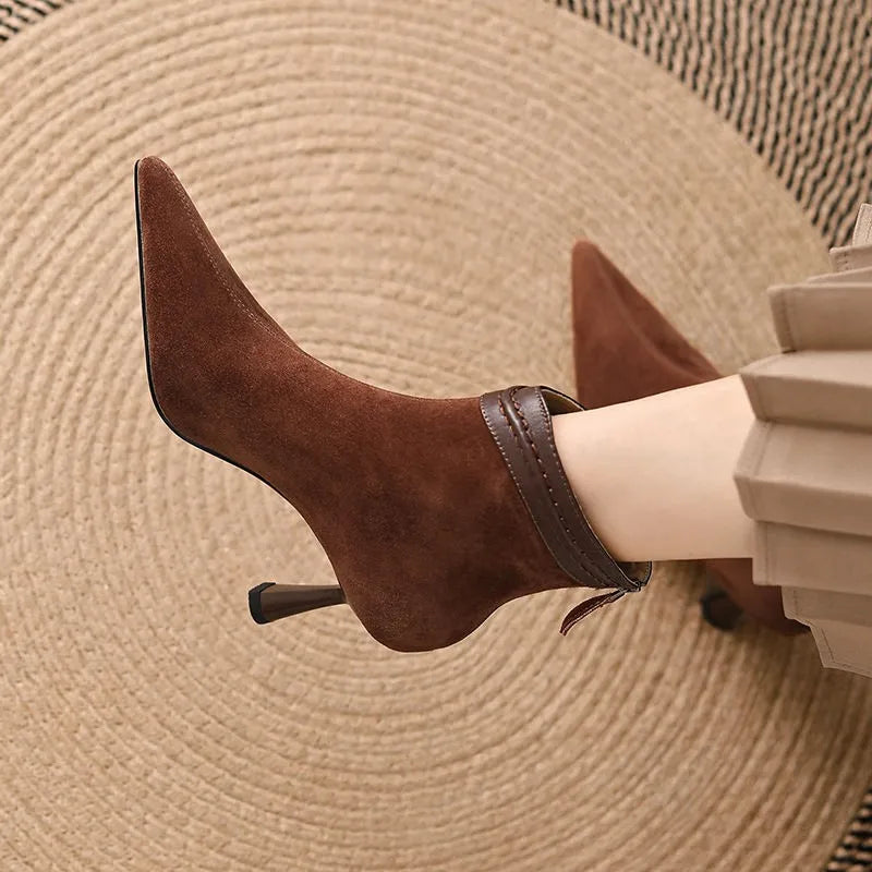 Structured Sculpted Ankle Boots for Women