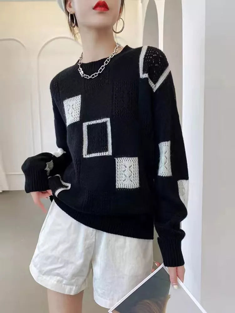 Womens Ribbed Knit Turtleneck Oversized Sweater