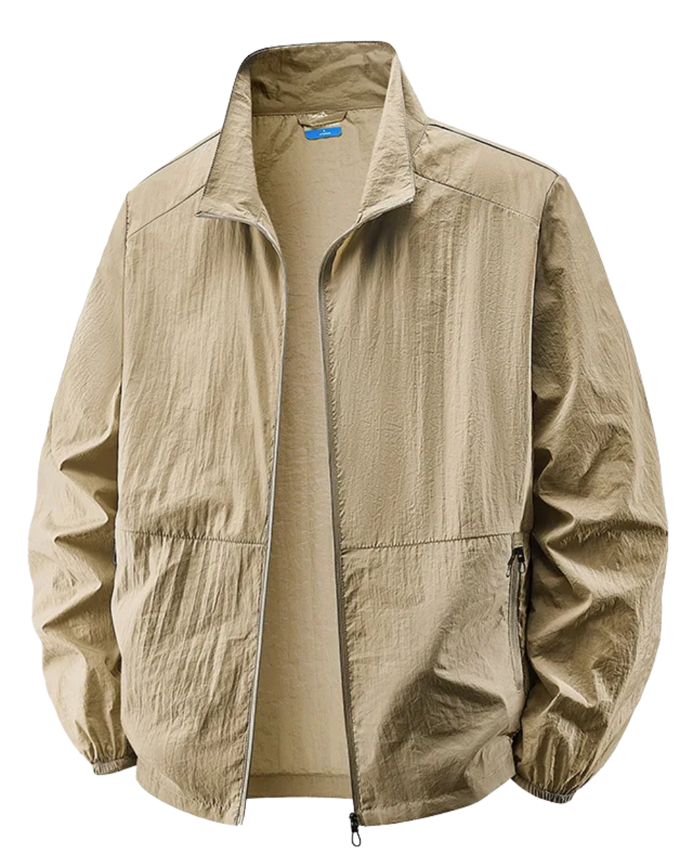 Womens Longline Zip Up Tailored Contemporary Coat