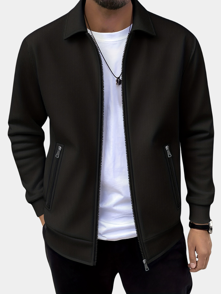 Longline Zip-Up Fluid Coat Relaxed Tailored Womens