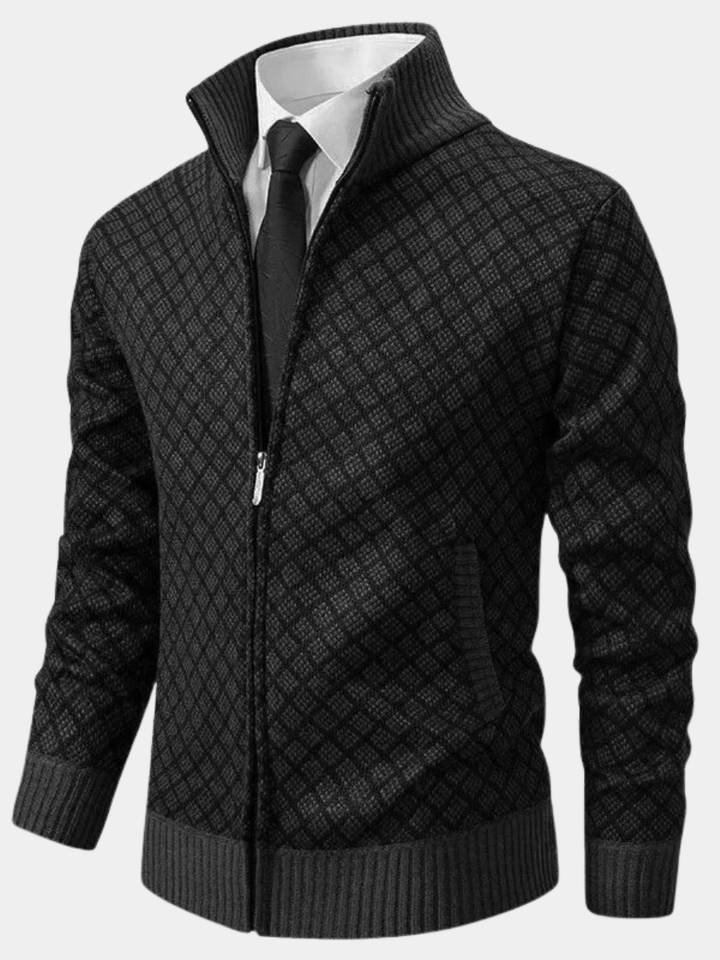Zip Up Longline Relaxed Cardigan for Women