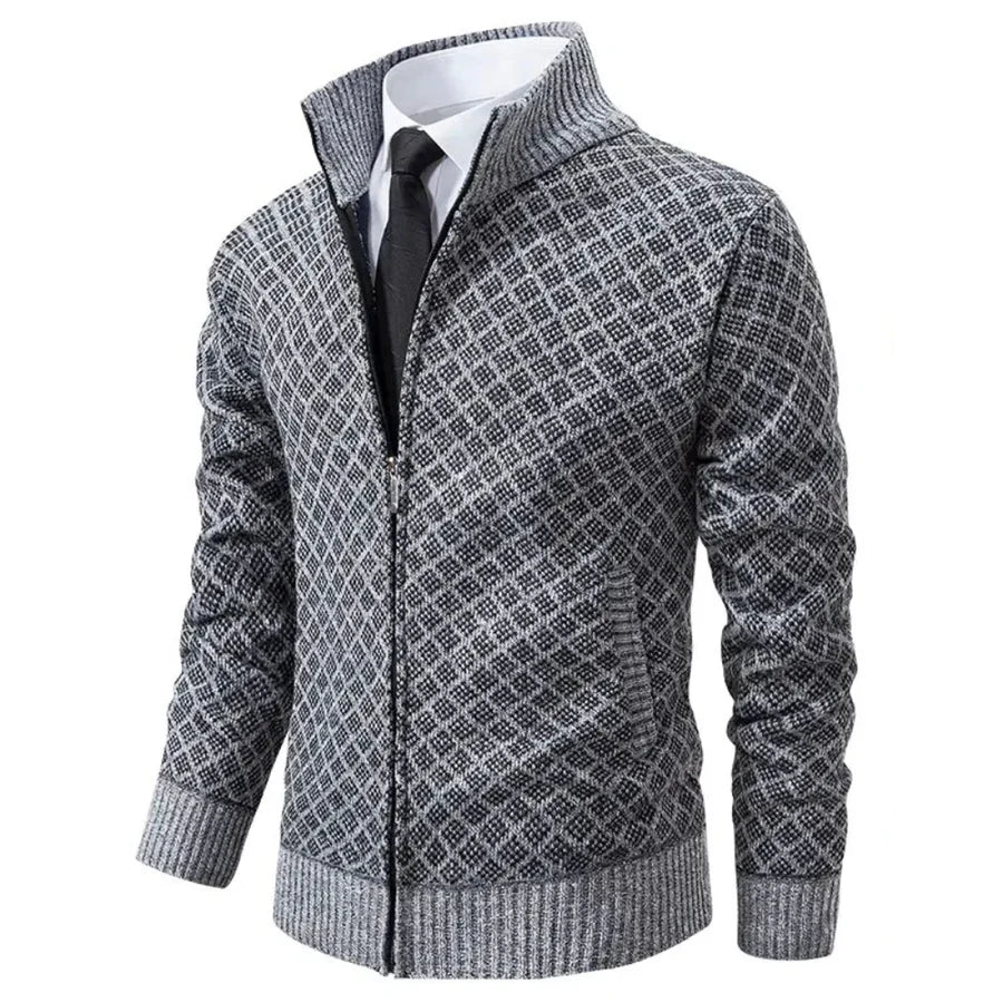 Zip Up Longline Relaxed Cardigan for Women