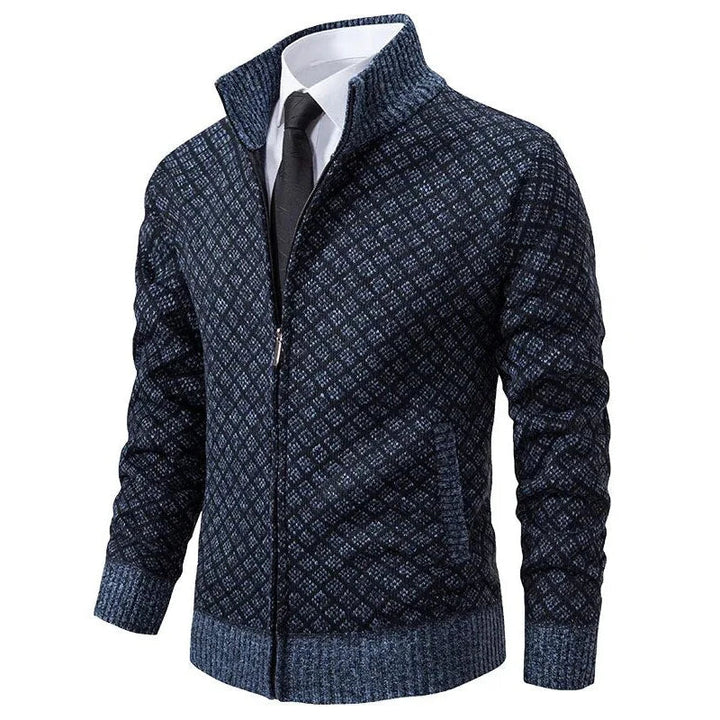 Zip Up Longline Relaxed Cardigan for Women