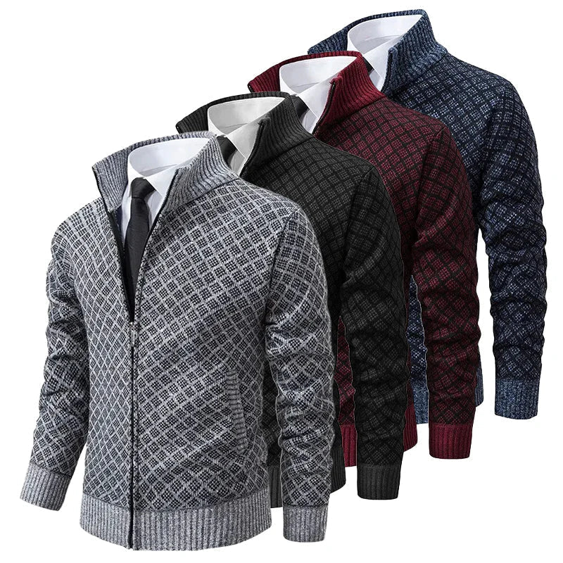Zip Up Longline Relaxed Cardigan for Women
