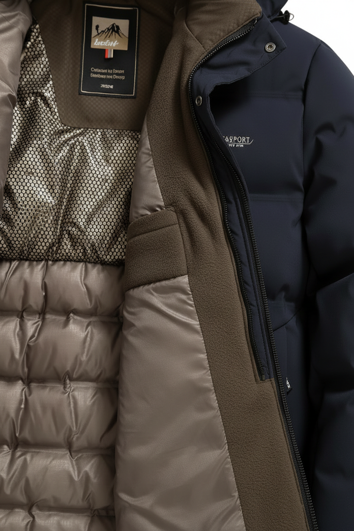Oversized Hooded Longline Coat for Men
