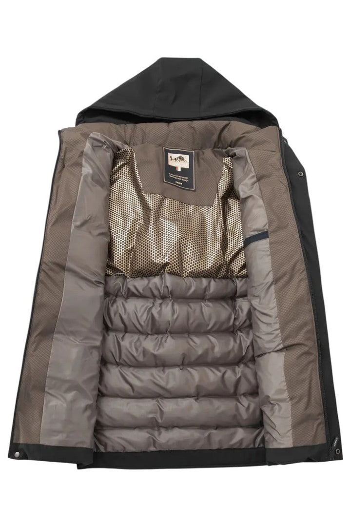 Oversized Hooded Longline Coat for Men