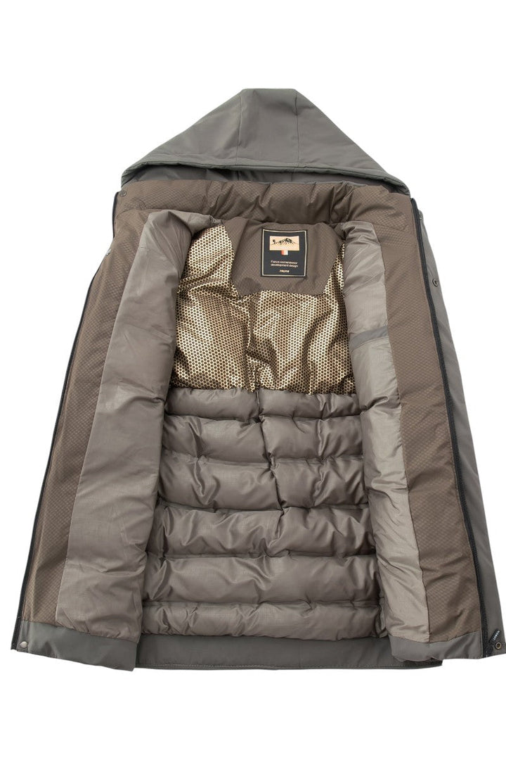 Oversized Hooded Longline Coat for Men