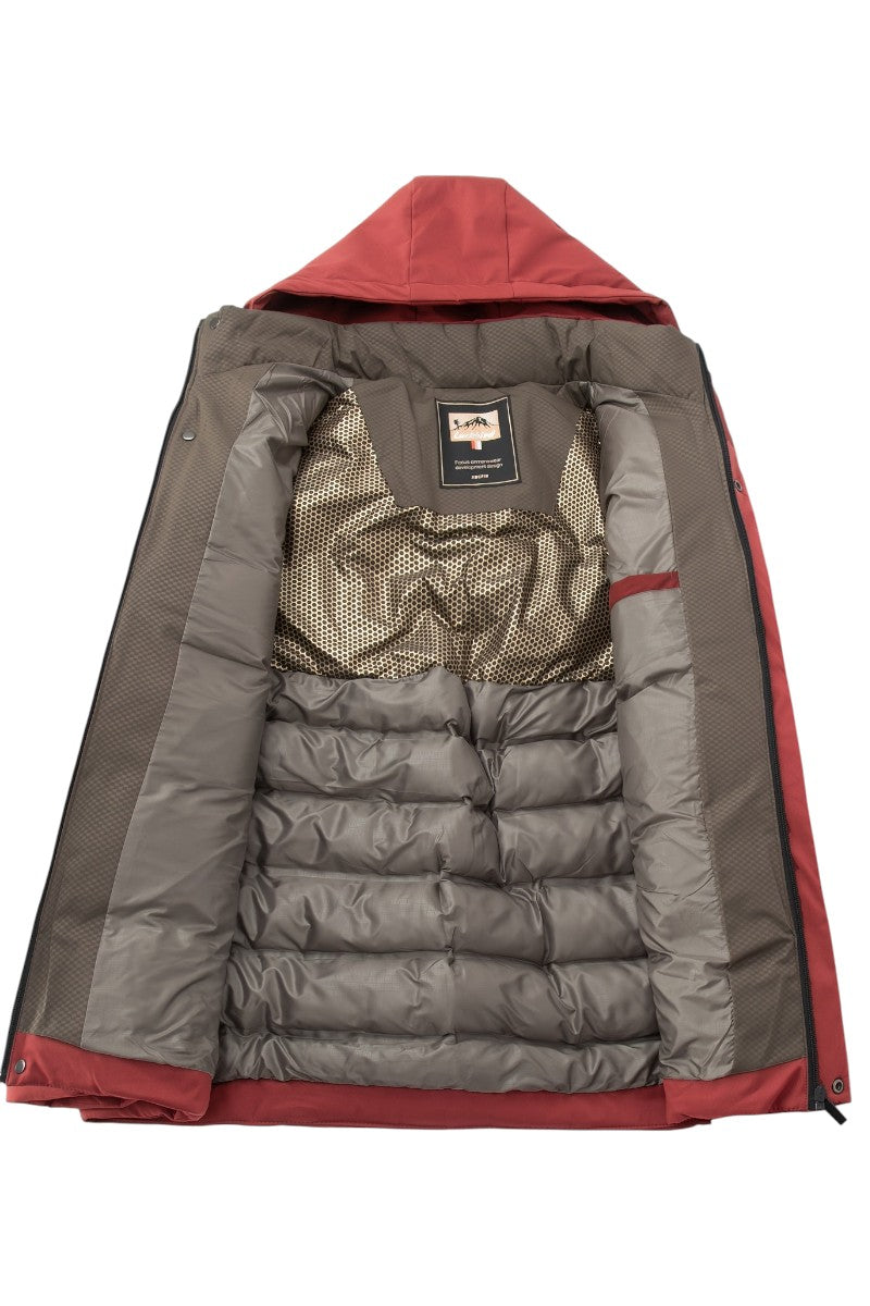 Oversized Hooded Longline Coat for Men
