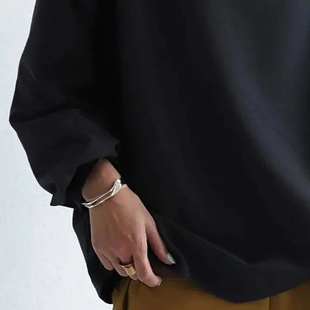 Structured High Neck Top Long Sleeve Women