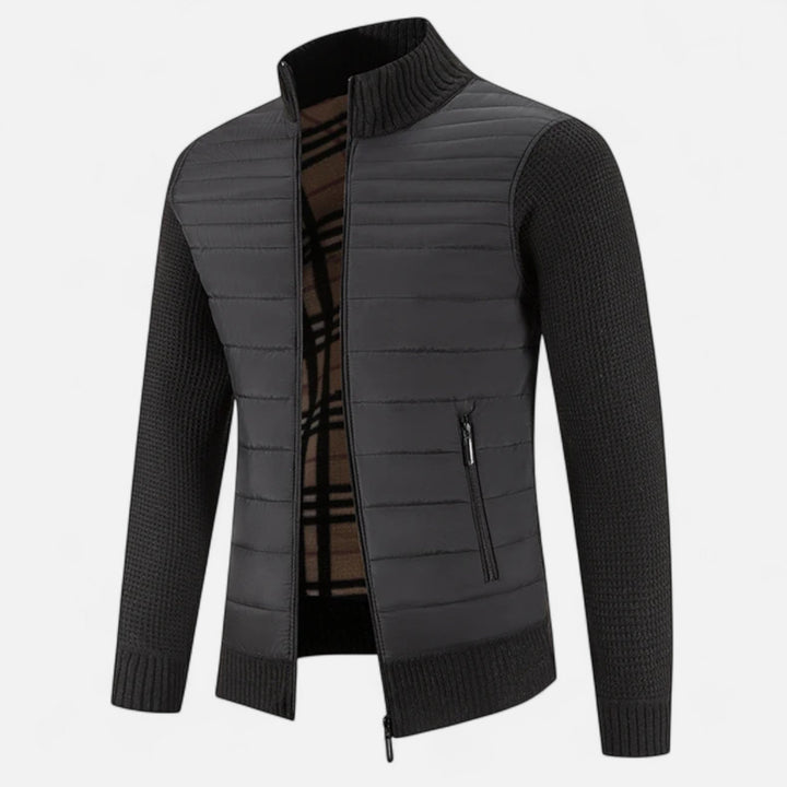 Draped High Neck Longline Coat Modern Tailored Mens