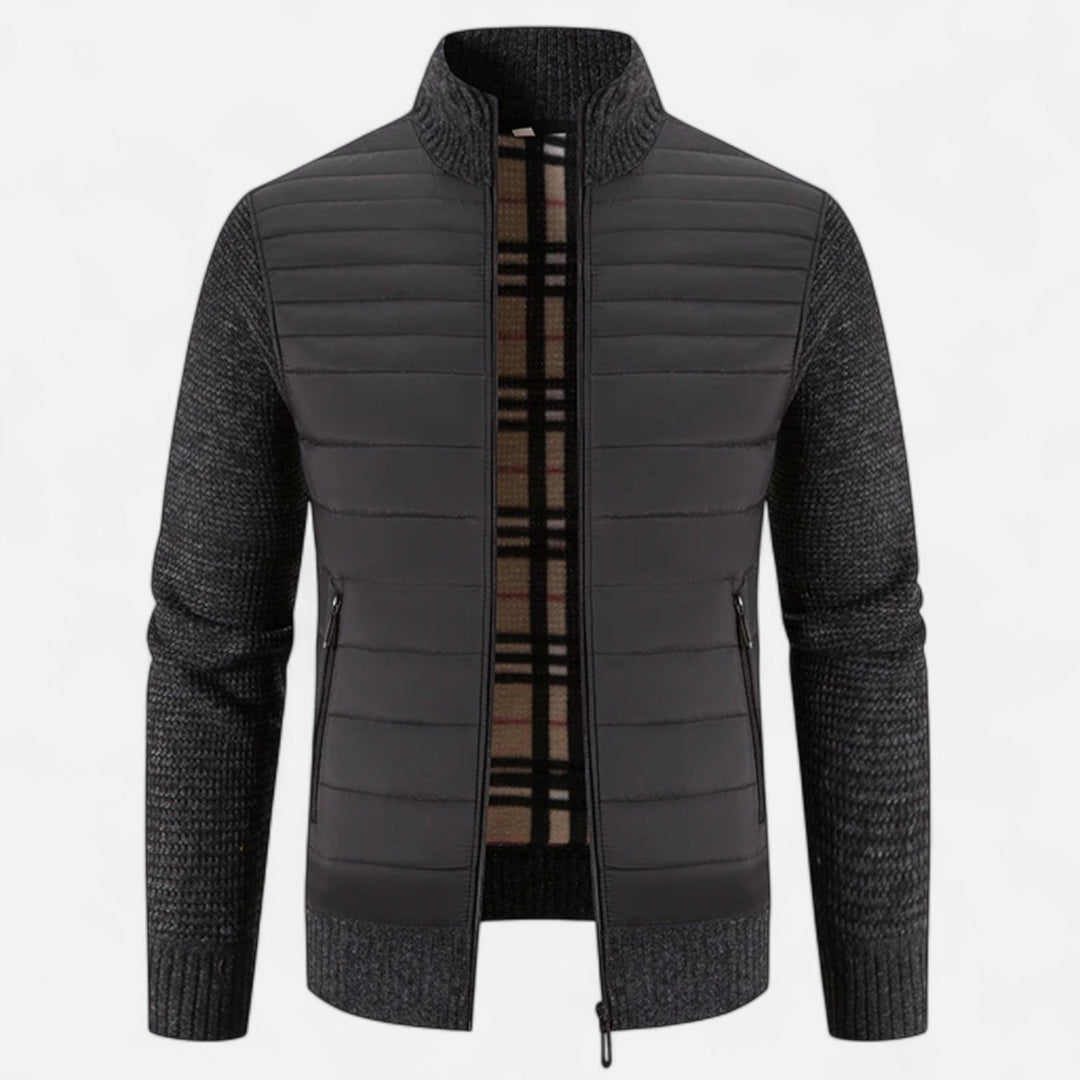 Draped High Neck Longline Coat Modern Tailored Mens