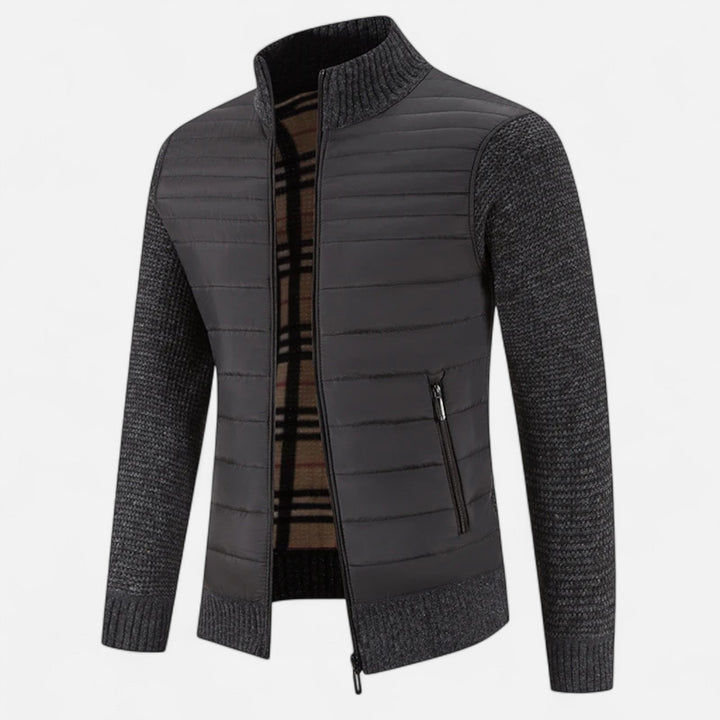 Draped High Neck Longline Coat Modern Tailored Mens