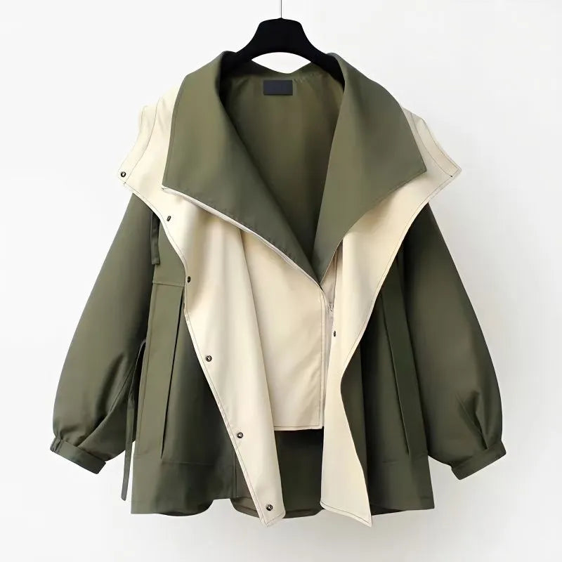 Oversized Tailored Wool Blend Longline Coat Women