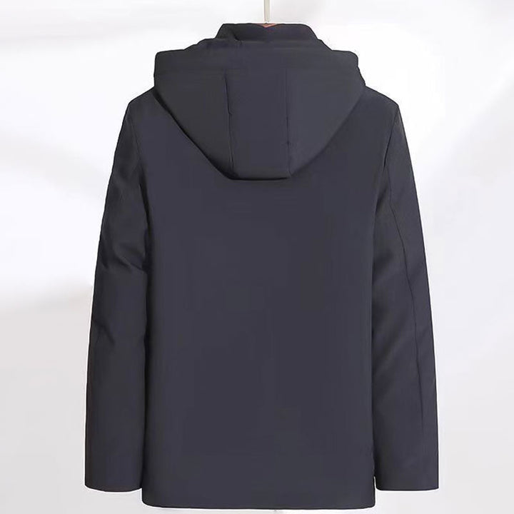 Womens Longline Hooded Wrap Coat Polished Tailored