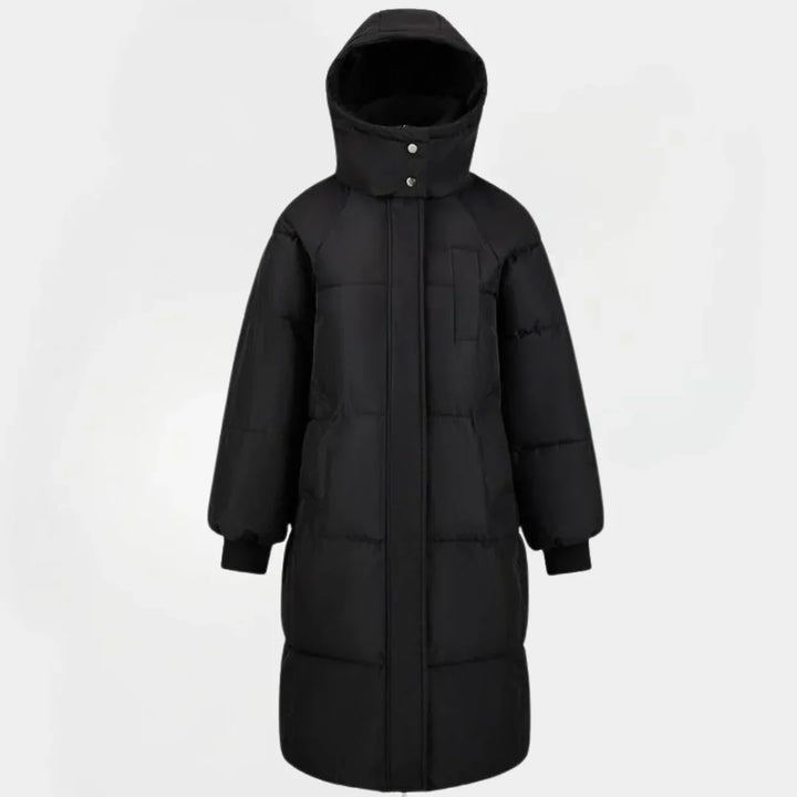 Womens Hooded Quilted Puffer Jacket Insulated Winter Coat