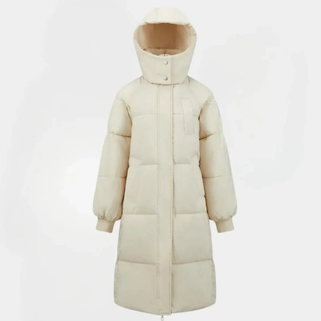 Womens Hooded Quilted Puffer Jacket Insulated Winter Coat