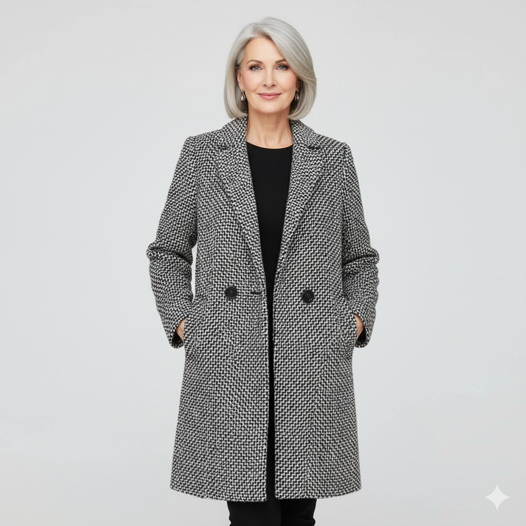Longline Wool Blend Relaxed Coat Women