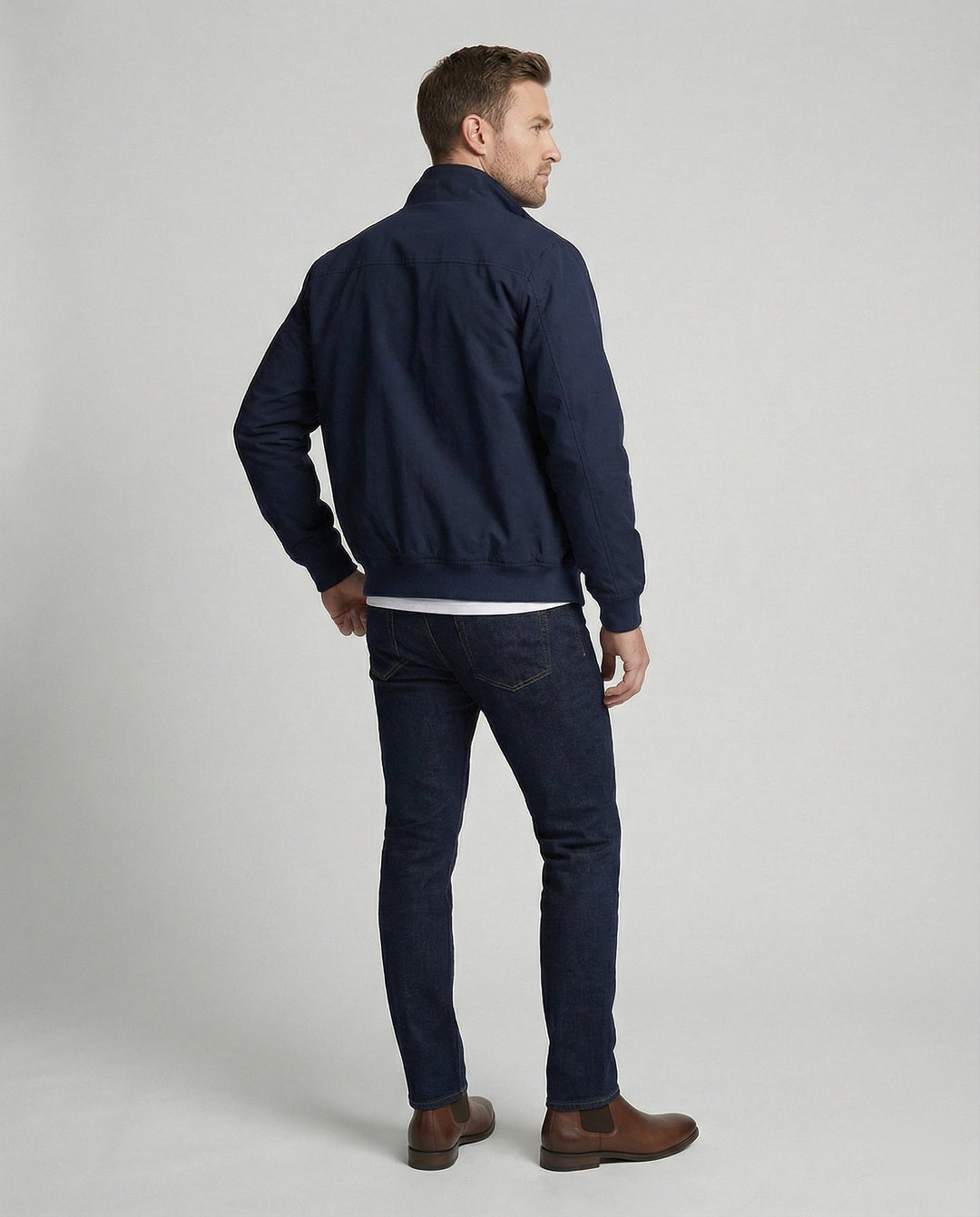 Oversized Zip Up Longline Coat Relaxed Tailored Mens