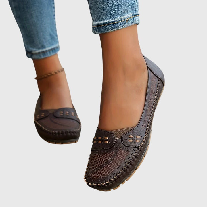 Womens Slip On Flats Supportive Everyday Comfort Shoes
