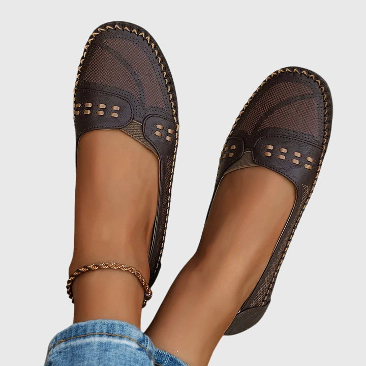 Womens Slip On Flats Supportive Everyday Comfort Shoes