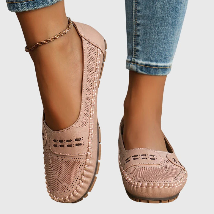 Womens Slip On Flats Supportive Everyday Comfort Shoes