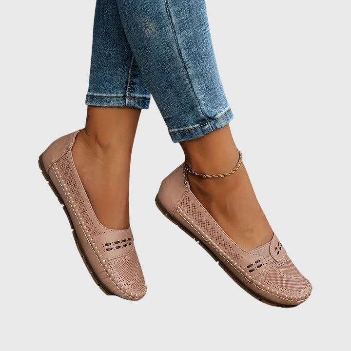 Womens Slip On Flats Supportive Everyday Comfort Shoes