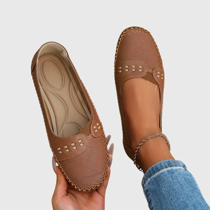 Womens Slip On Flats Supportive Everyday Comfort Shoes