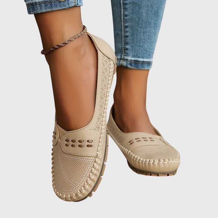Womens Slip On Flats Supportive Everyday Comfort Shoes