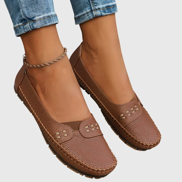 Womens Slip On Flats Supportive Everyday Comfort Shoes
