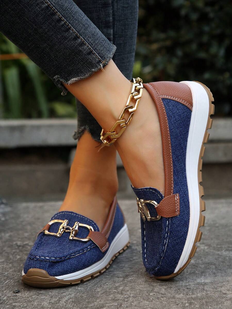 Women Leather Loafer Flats Cushioned Everyday Flat Shoes