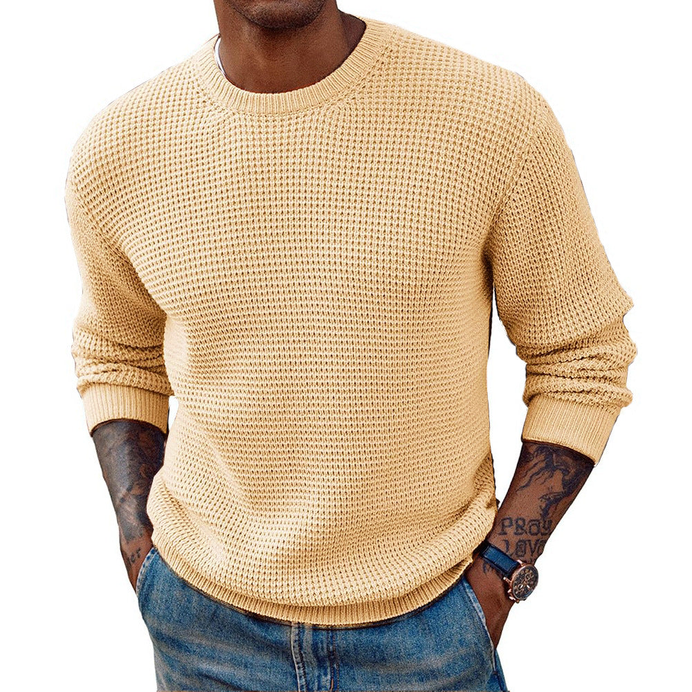 Womens Ribbed Crew Neck Longline Knit Sweater