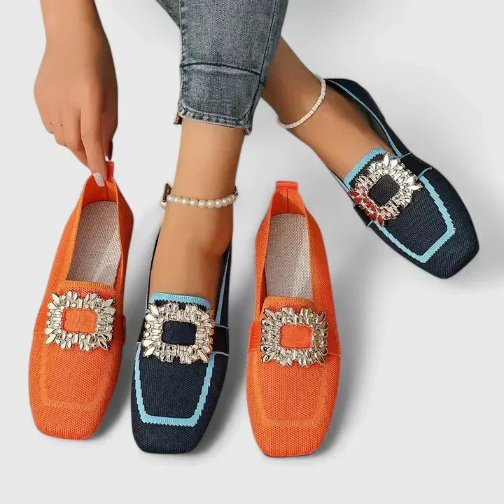 Womens Slip On Loafers Cushioned Classic Everyday Flat