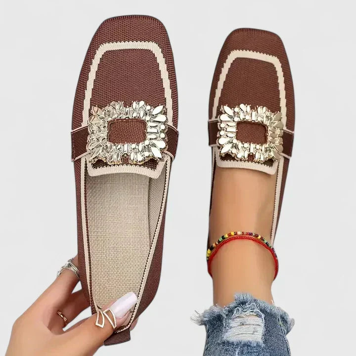 Womens Slip On Loafers Cushioned Classic Everyday Flat