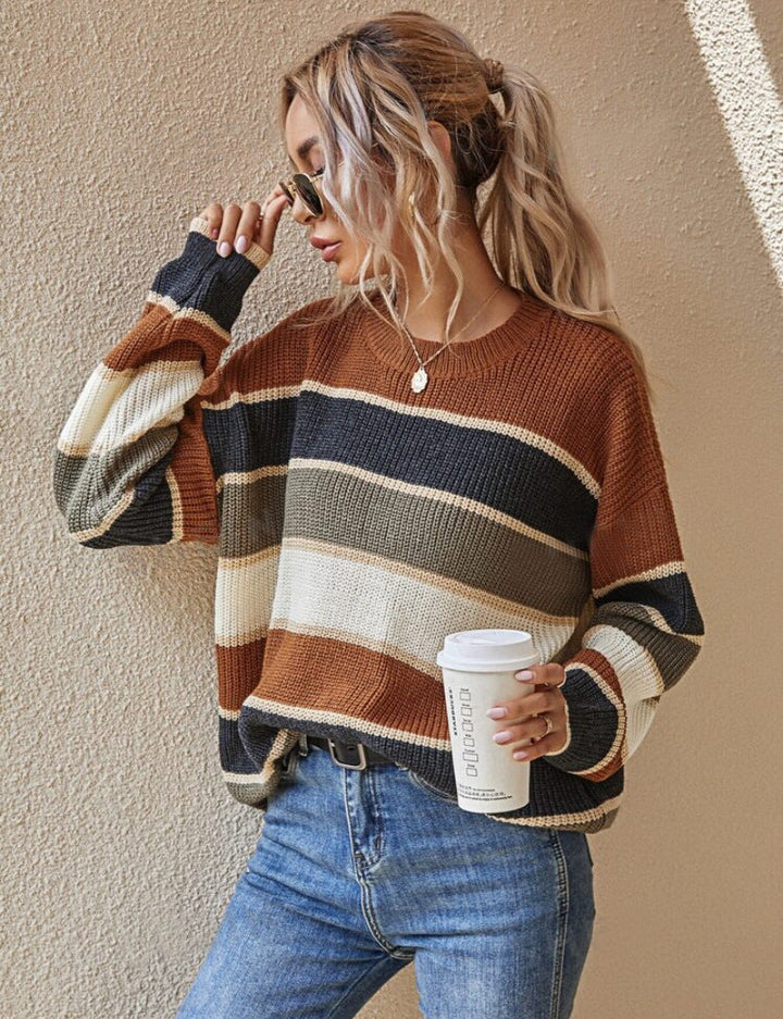 Chunky Oversized Knit Sweater Longline Cold Weather