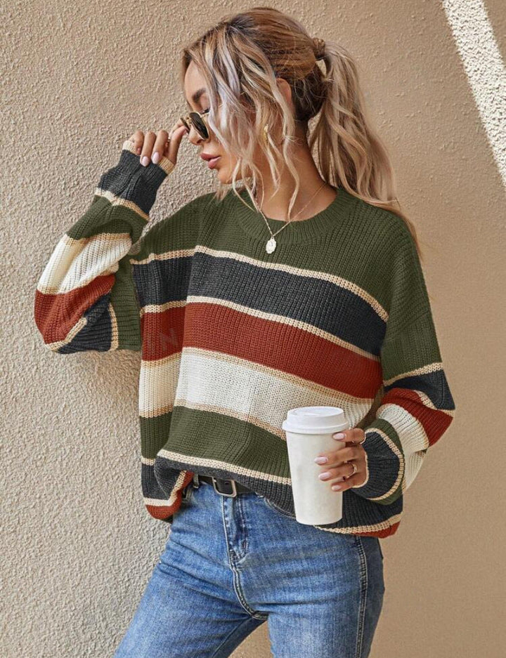 Chunky Oversized Knit Sweater Longline Cold Weather