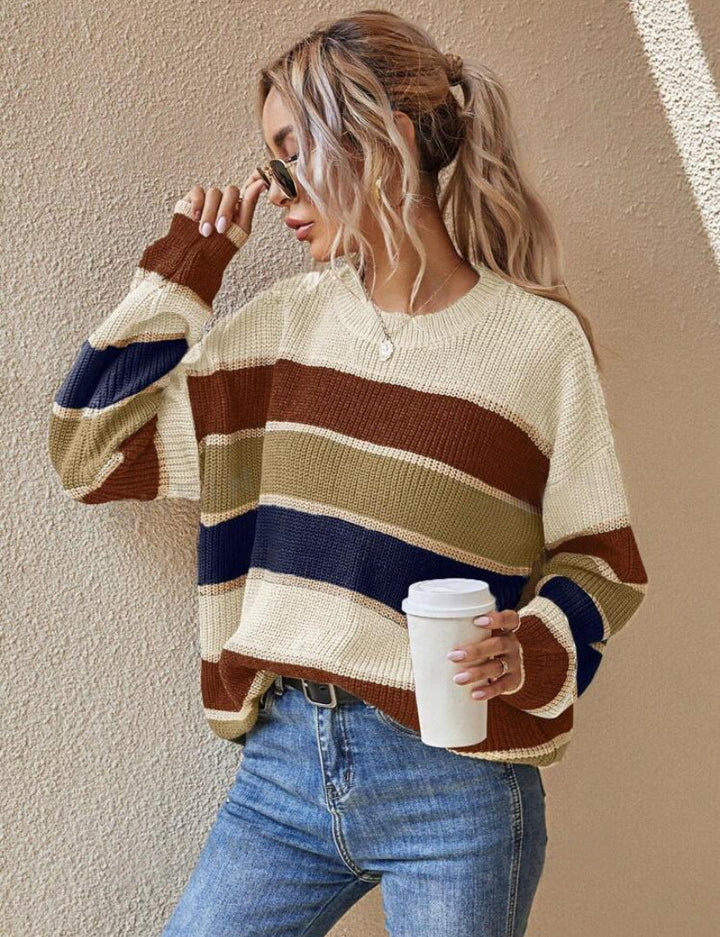 Chunky Oversized Knit Sweater Longline Cold Weather