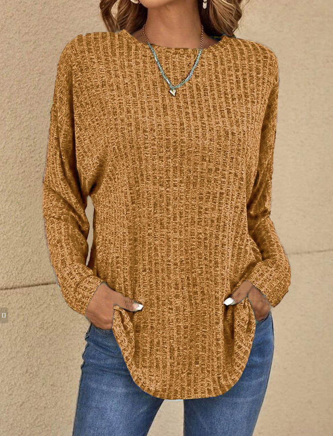 Oversized Longline Knit Sweater for Men