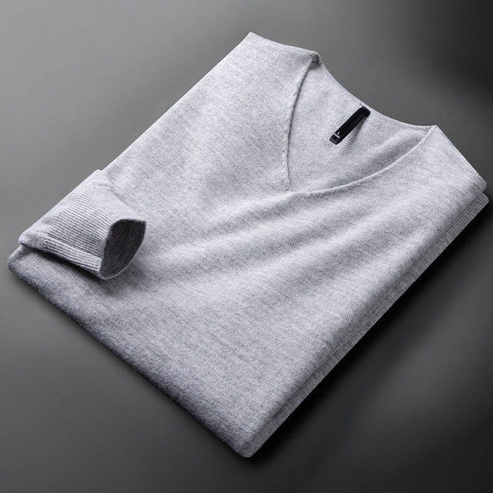 Oversized V-Neck Ribbed Knit Cardigan for Women