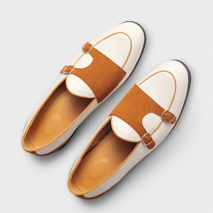 Women Buckle Tailored Flats Leather Style Everyday Shoes