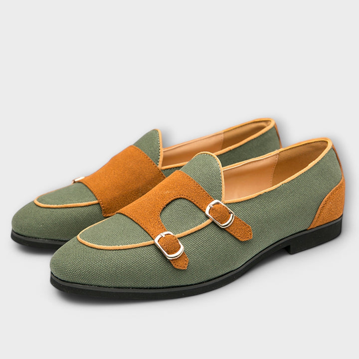 Women Buckle Tailored Flats Leather Style Everyday Shoes